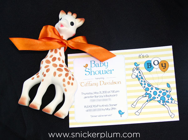 Baby boy giraffe baby hot sale shower